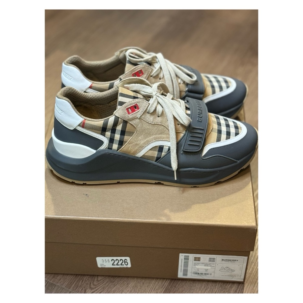 Authentic Burberry men’s size 13 sneaker.